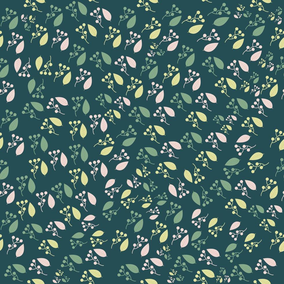 Seamless floral and organic pattern background design vector