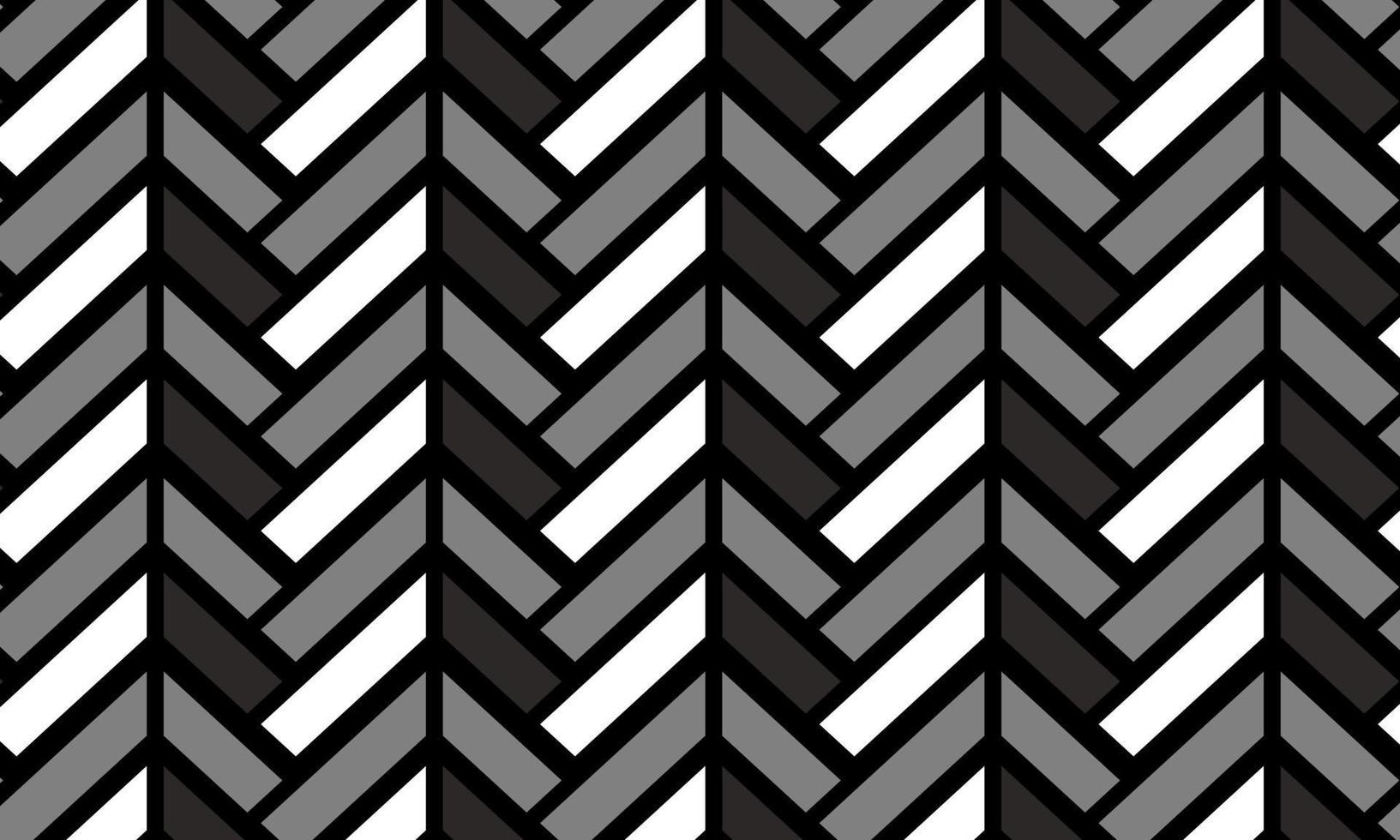 black and white background with seamless pattern. geometric style stock vector. vector