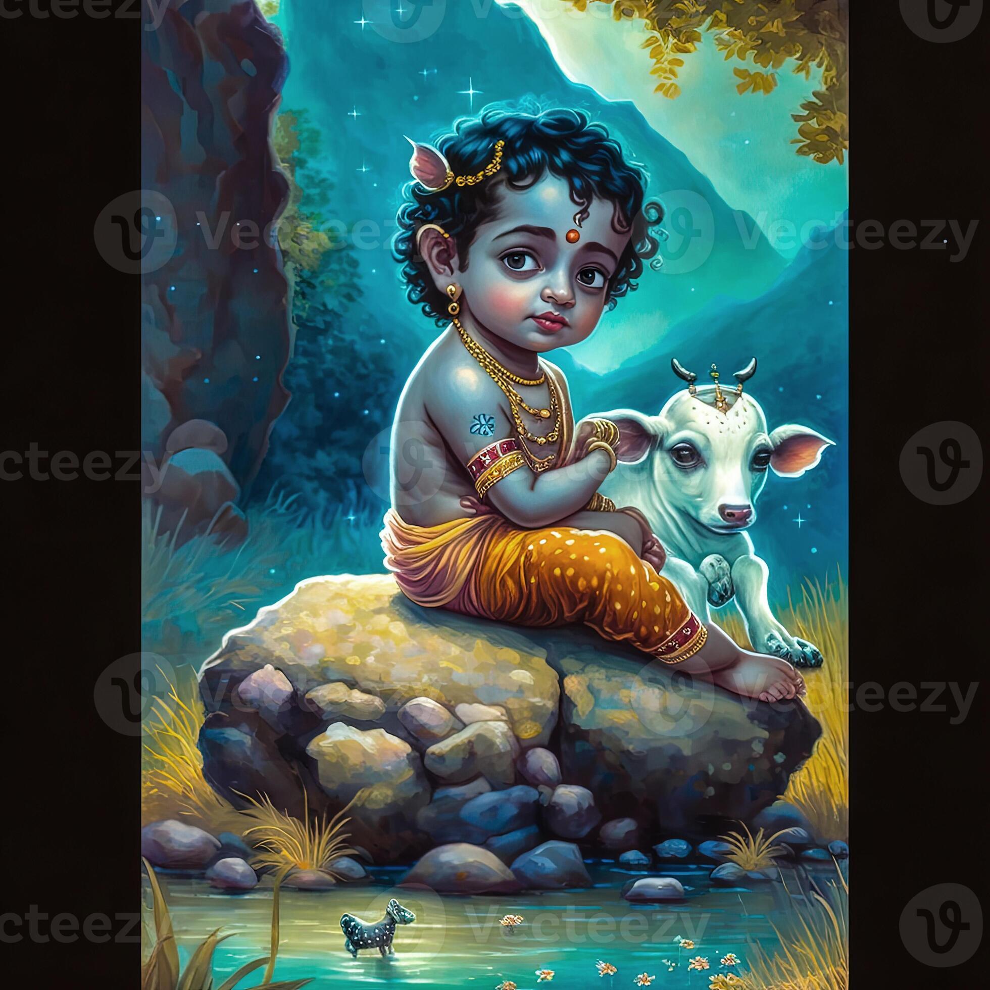 Pin by Sharma Ji on Cute krishna in 2023 | Dog line drawing, Lord krishna  hd wallpaper, God illustrations