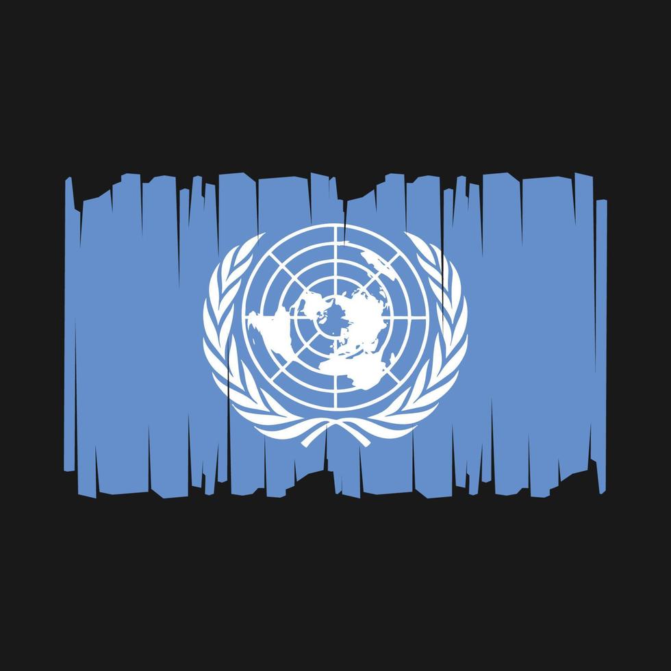 United Nations Flag Vector Illustration