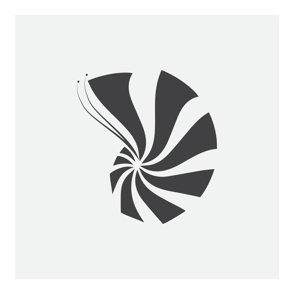 snail logo design vector