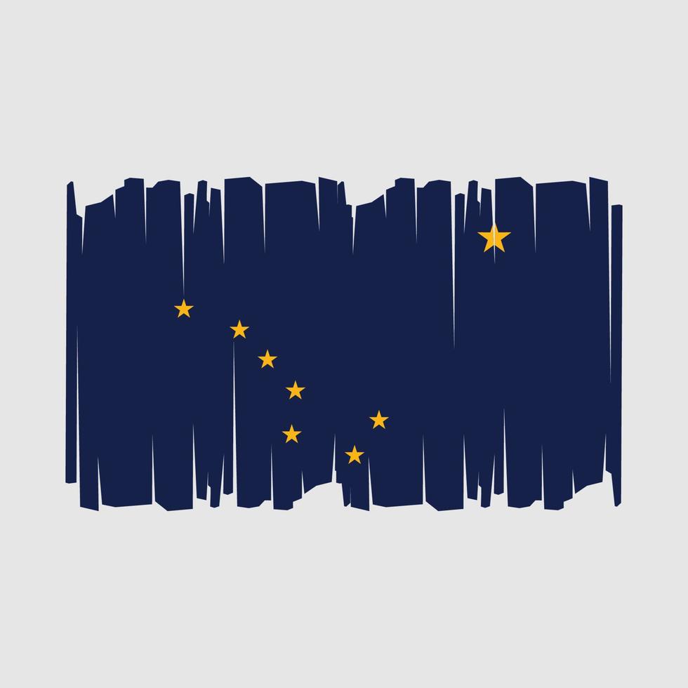 Alaska bandera vector ilustración