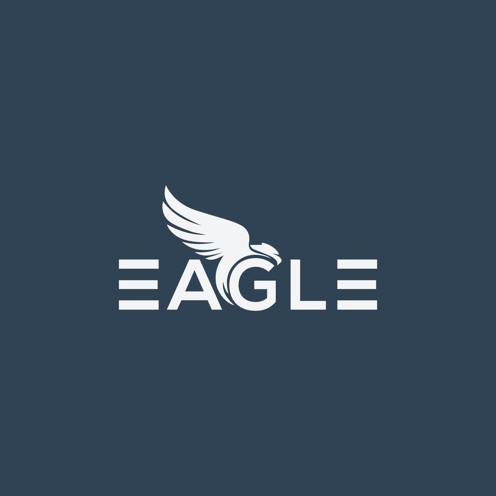 logotipo de letra águila vector