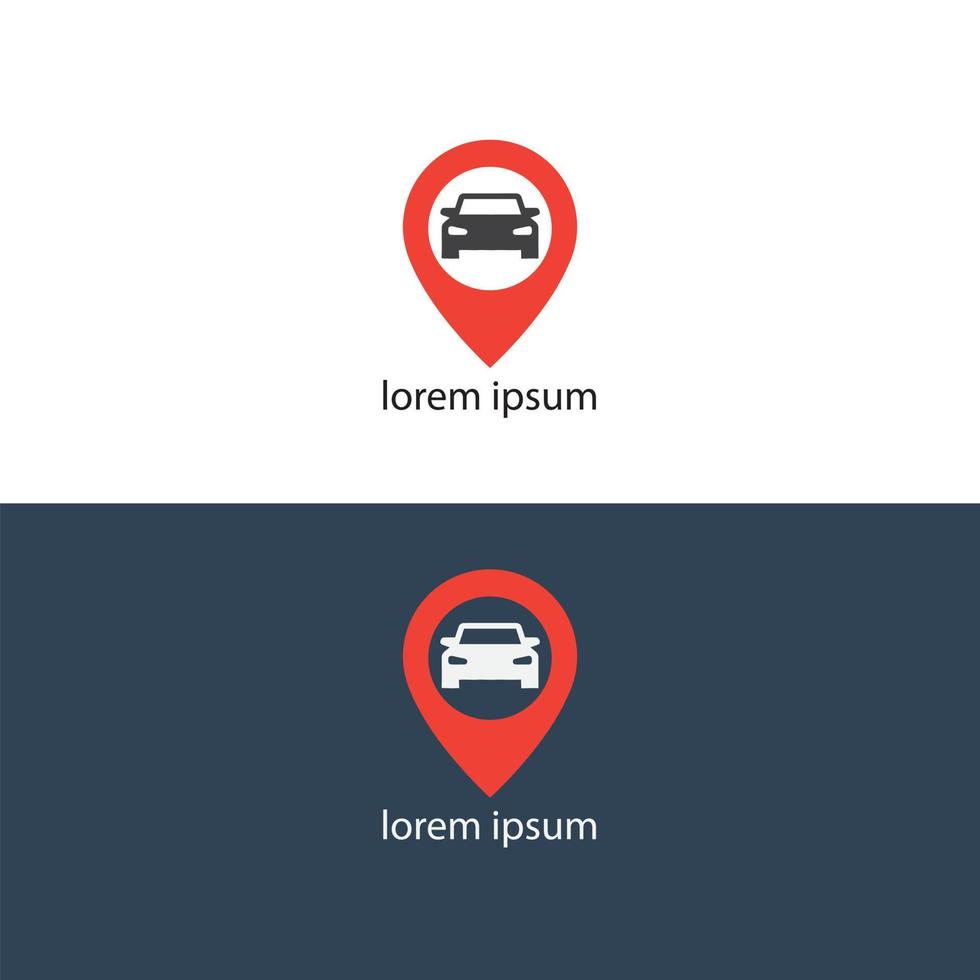 car location logo vector