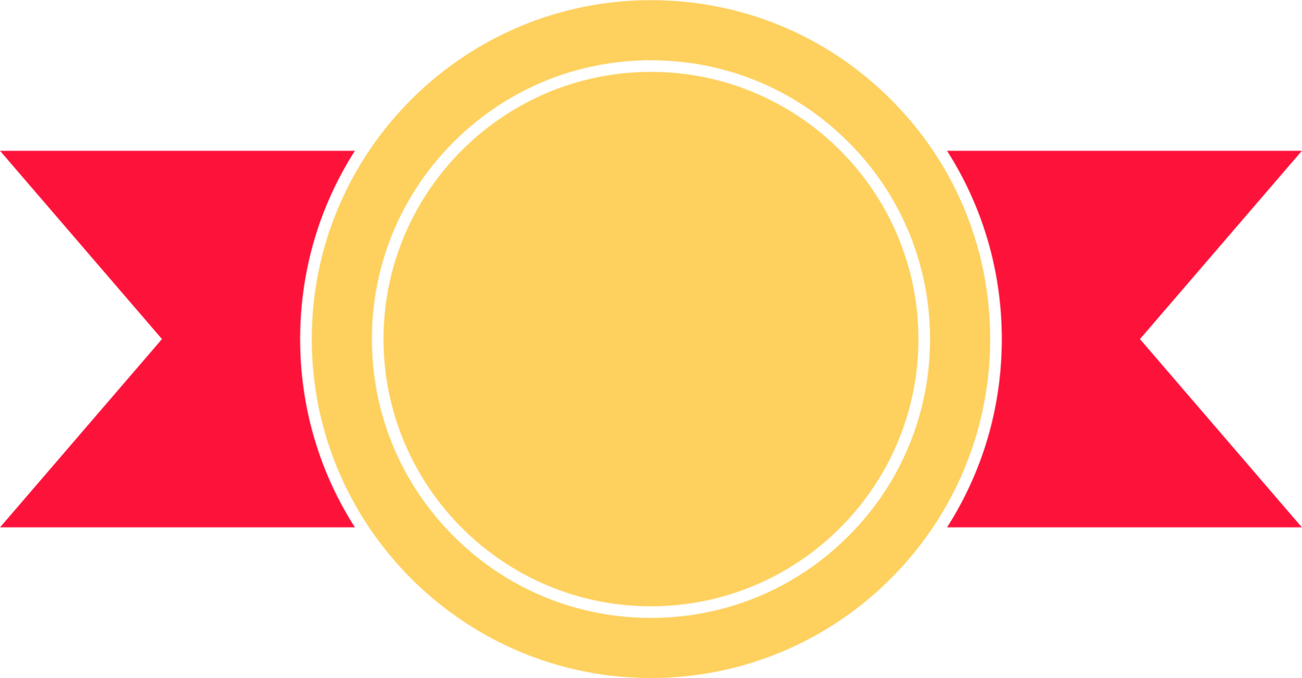 Gold medal with red ribbon png