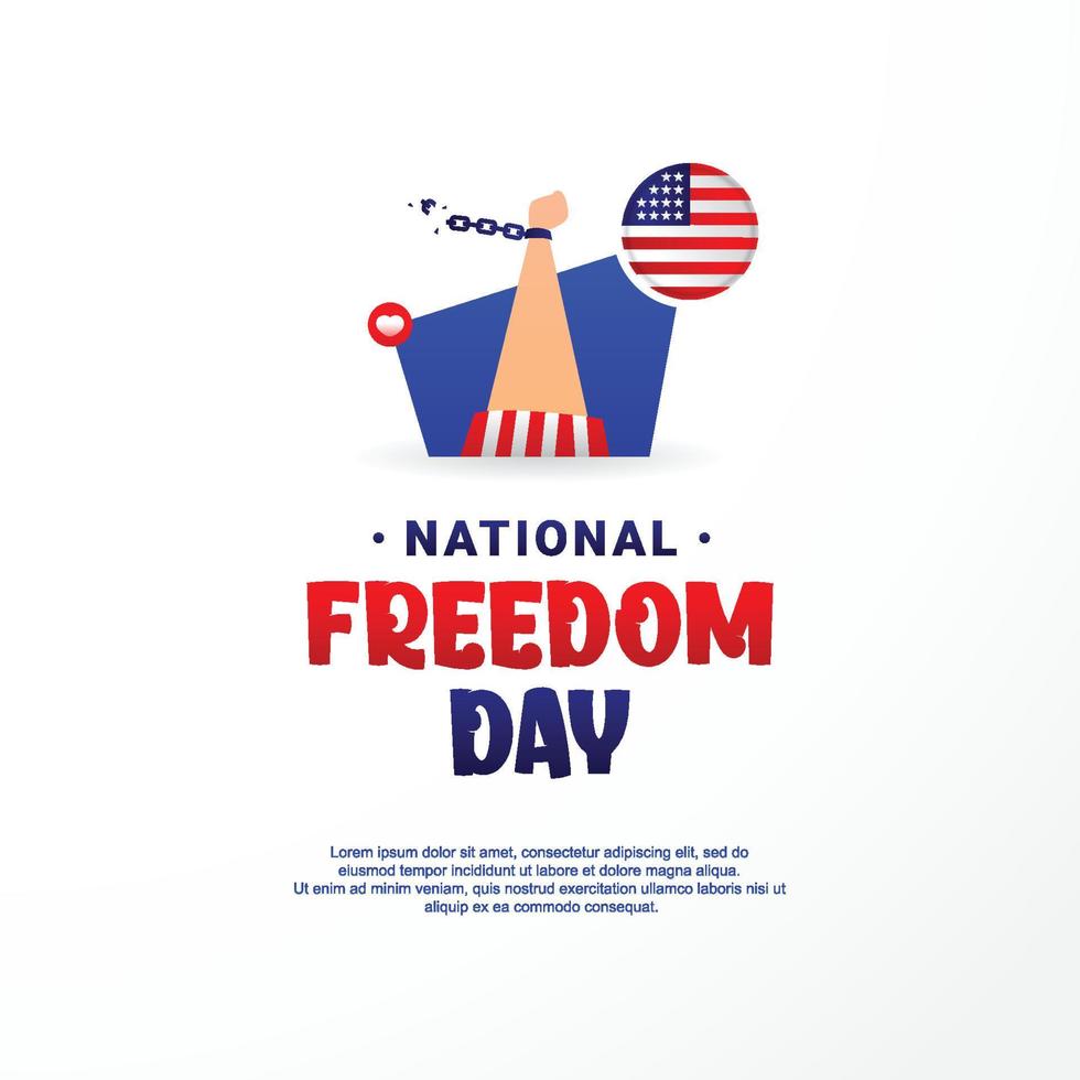 dia nacional de la libertad vector