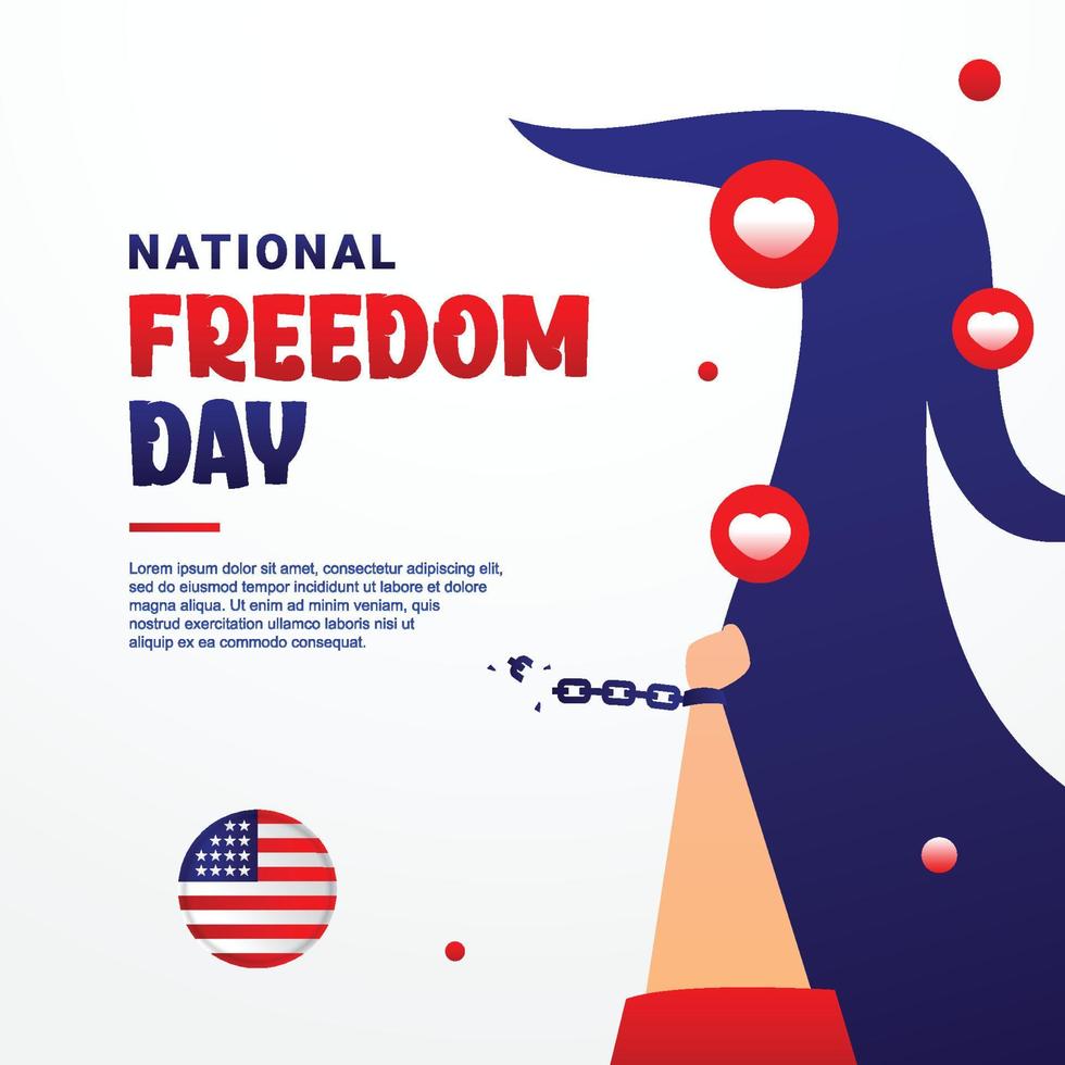 dia nacional de la libertad vector