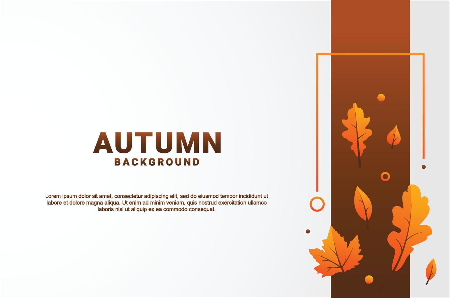 plano otoño hojas antecedentes diseño vector