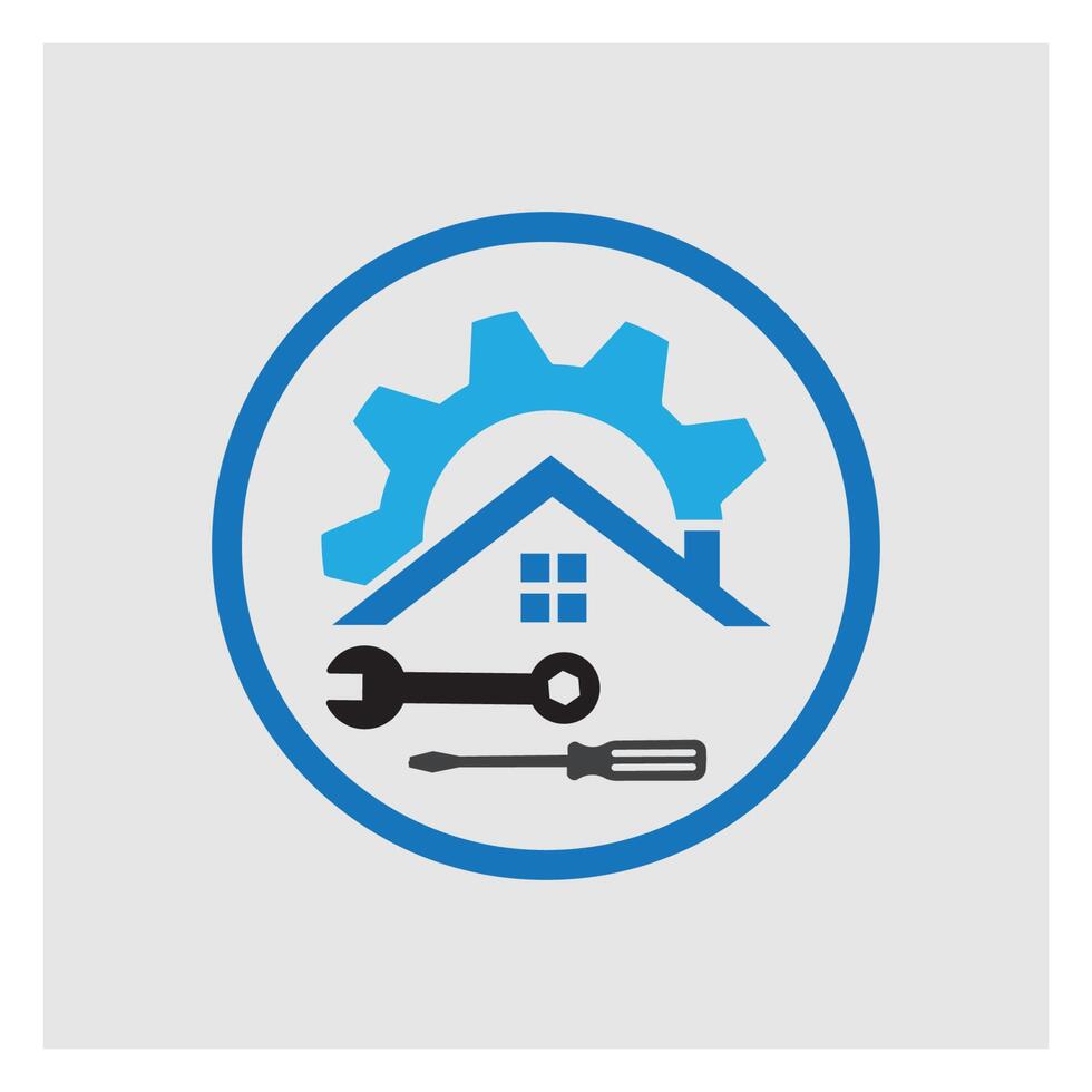 simple house repair vector