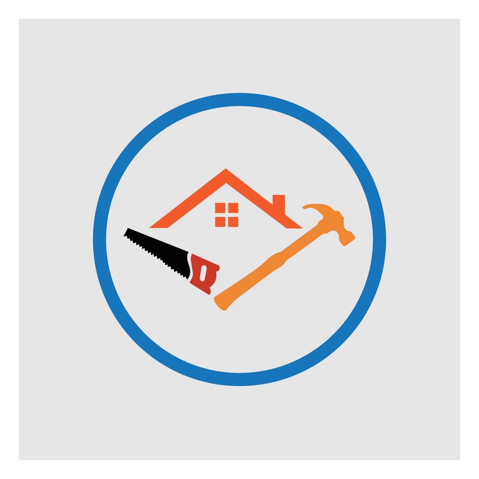 simple house repair vector