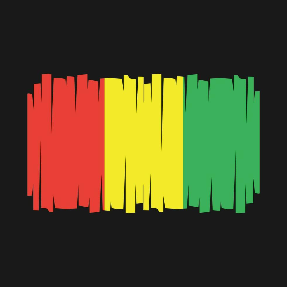 Guinea Flag Vector
