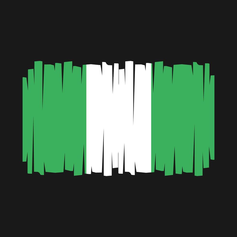 vector de bandera de nigeria