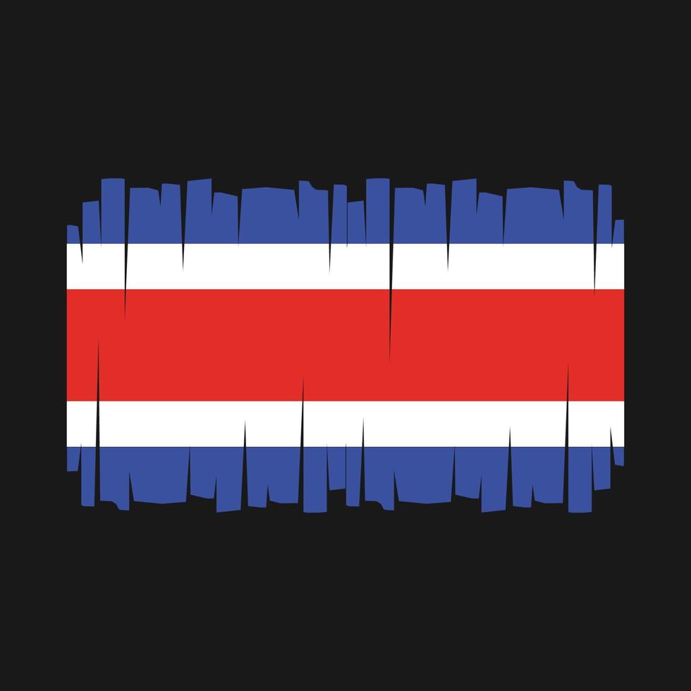 Costa Rica Flag Vector