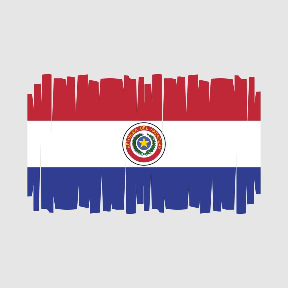 vector de bandera de paraguay