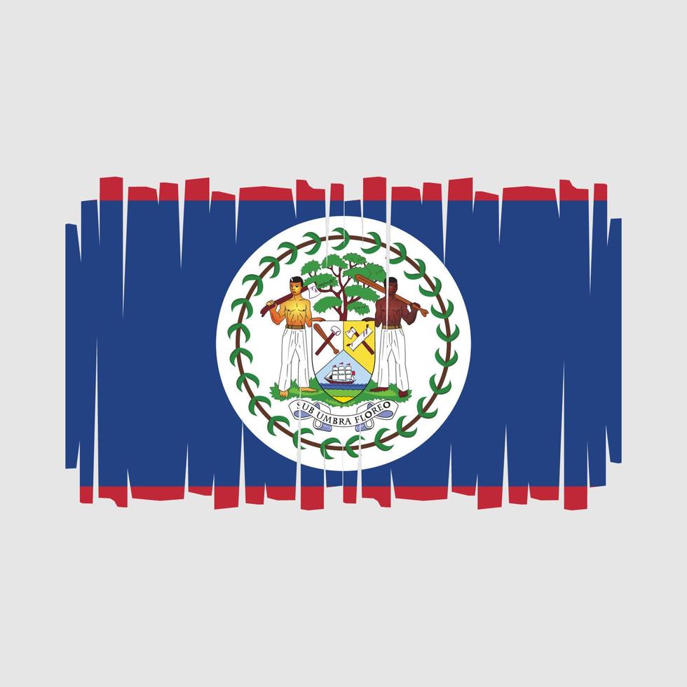 Belize Flag Vector