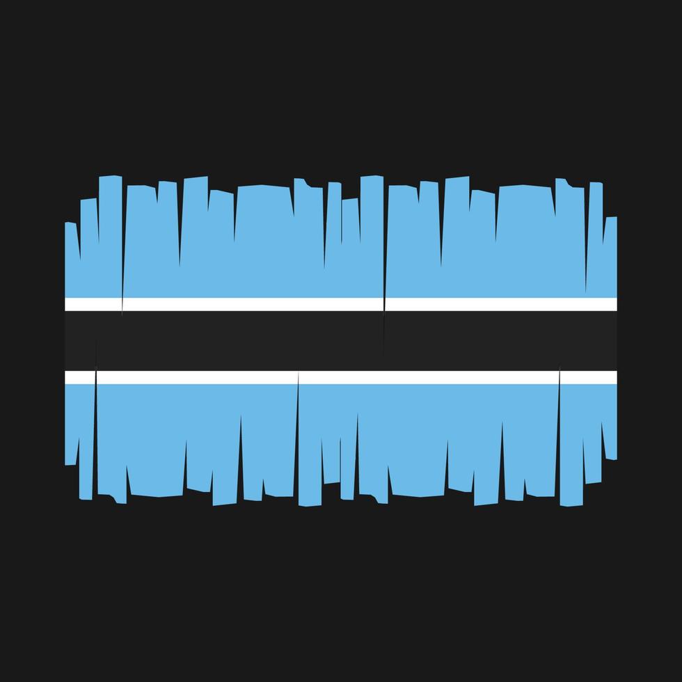 Botswana Flag Vector