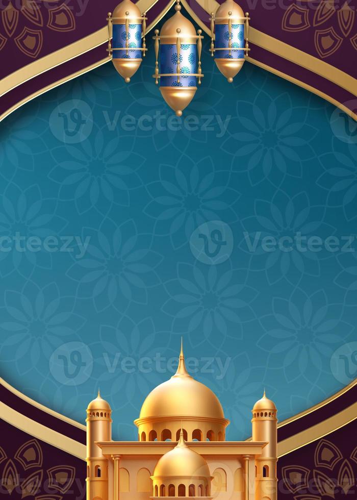 ramadan kareem lantern background photo