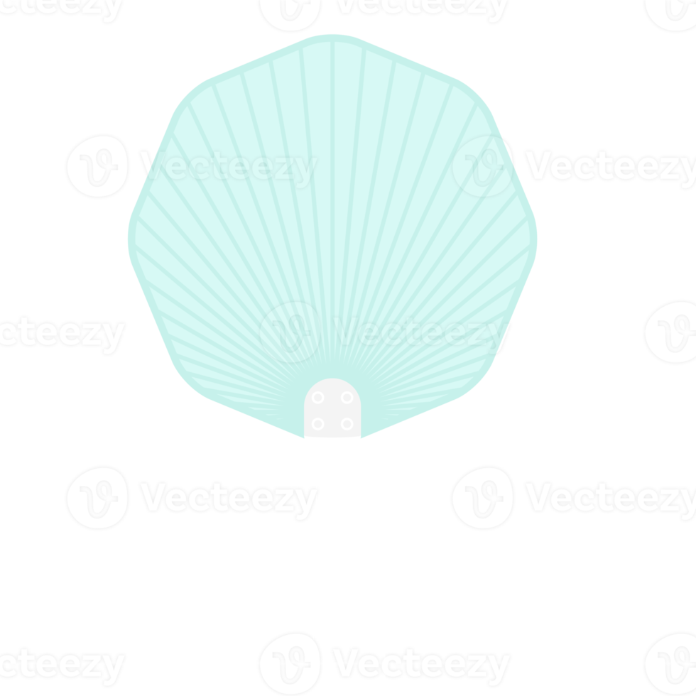 Striped Aesthetic Manual Handle Hand Fan png