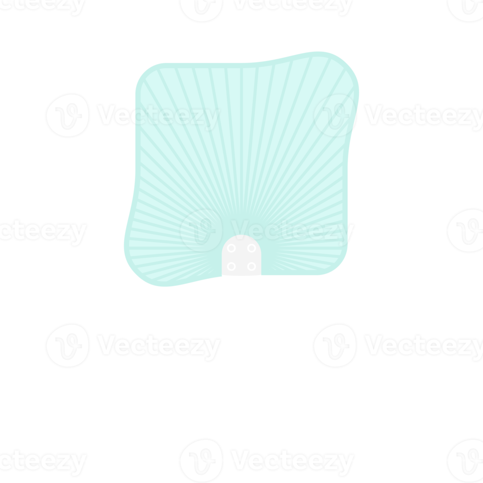 Striped Aesthetic Manual Handle Hand Fan png