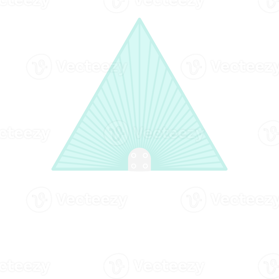 Plain Aesthetic Manual Handle Hand Fan png