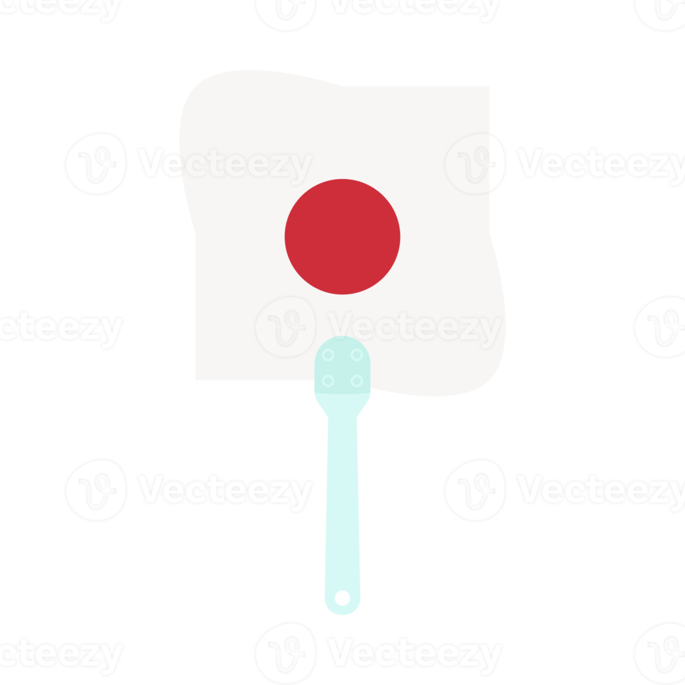 esthetisch handleiding omgaan met hand- ventilator Japan vlag png