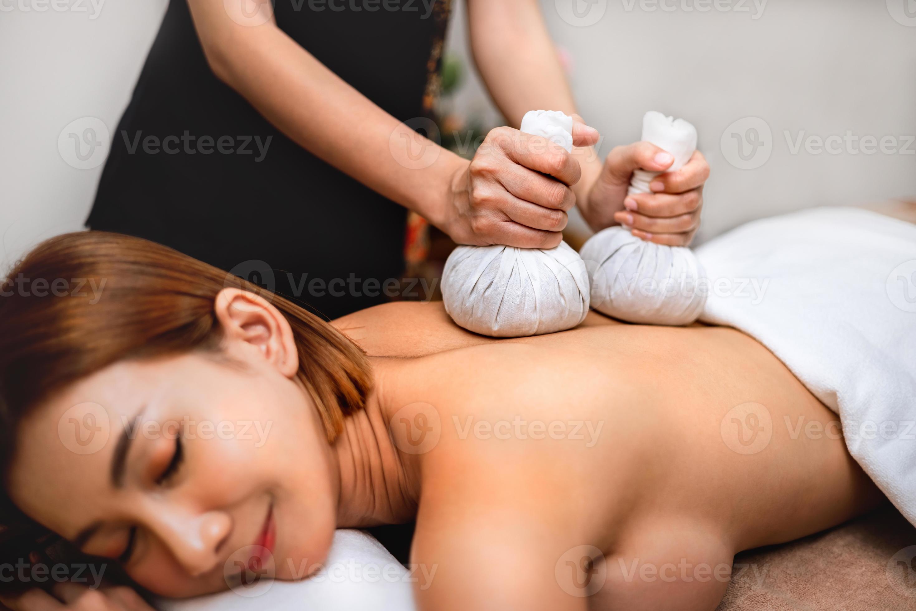 Beautiful woman doing Thai massage in spa 21980617 Stock Photo at Vecteezy