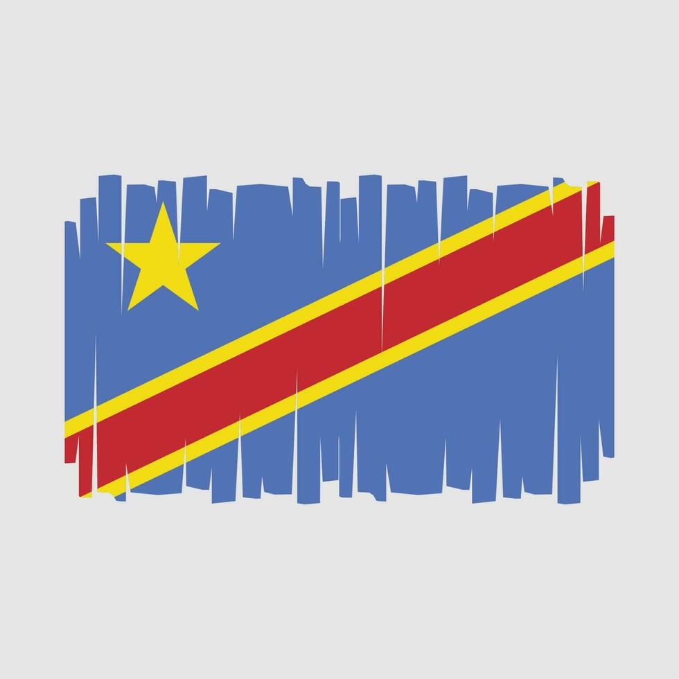 vector de bandera de la república del congo
