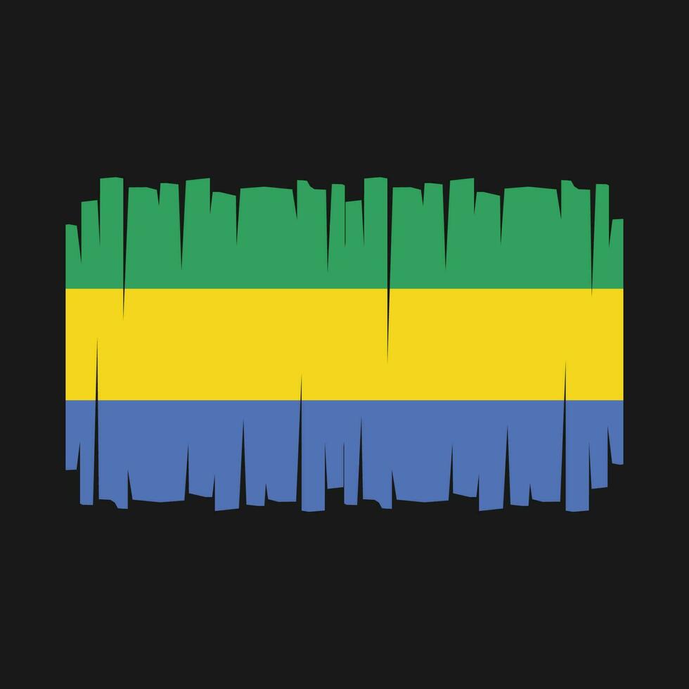 vector de bandera de gabon