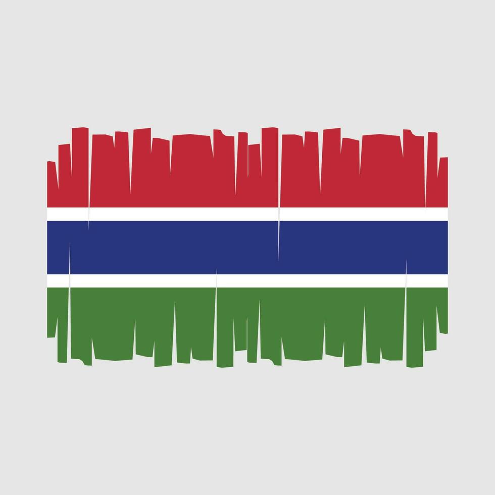 Gambia Flag Vector