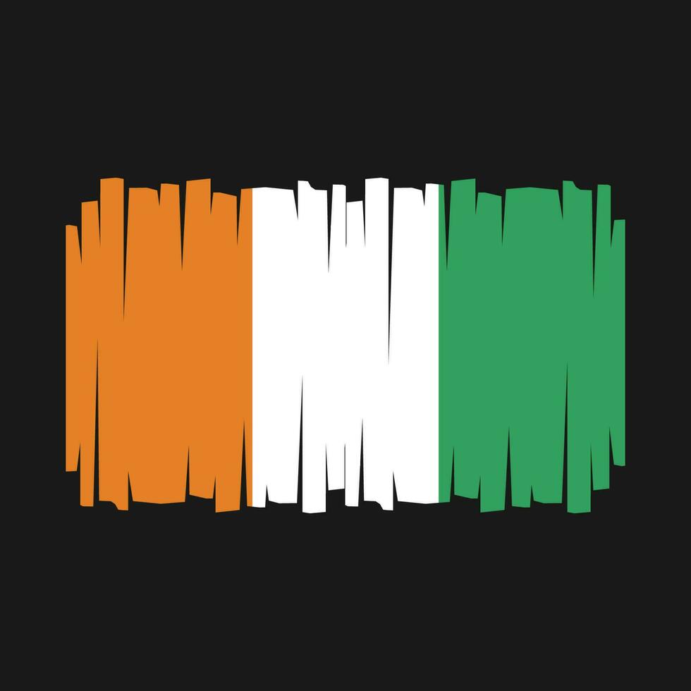 Ivory Coast Flag Vector