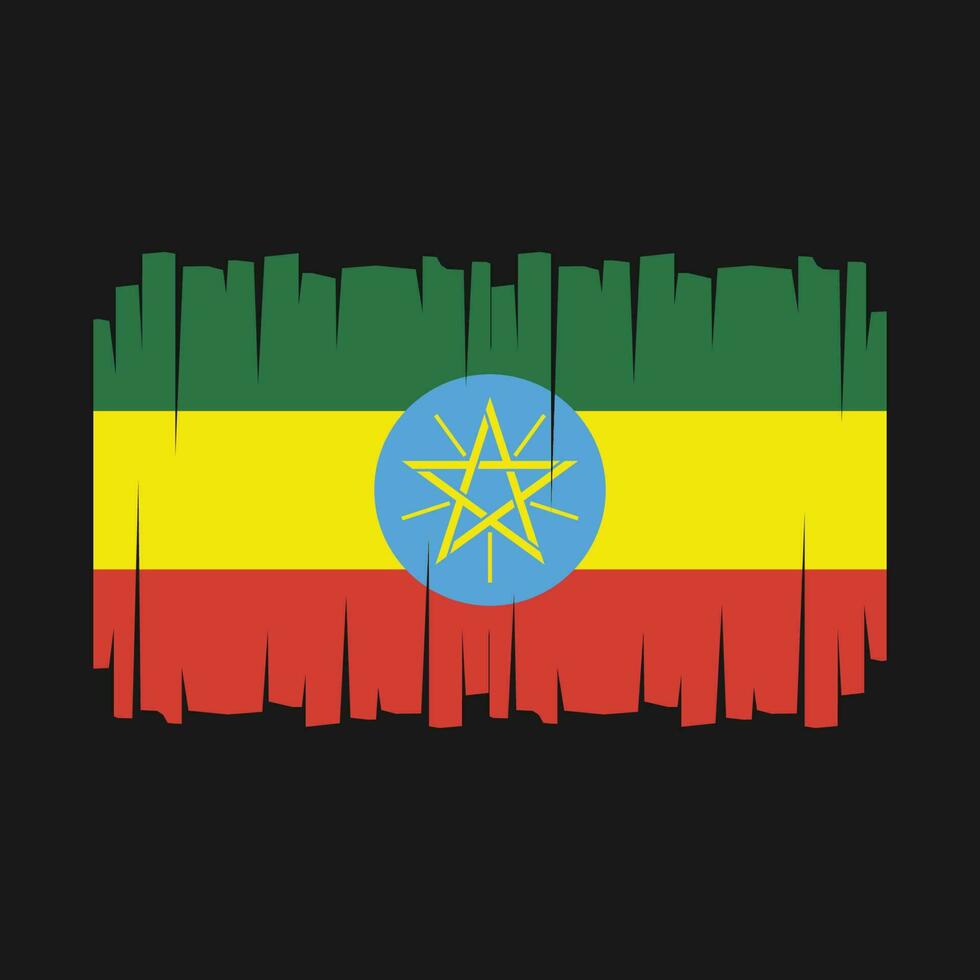 Ethiopia Flag Vector