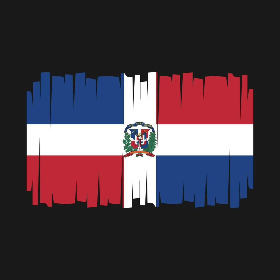 vector de bandera de república dominicana