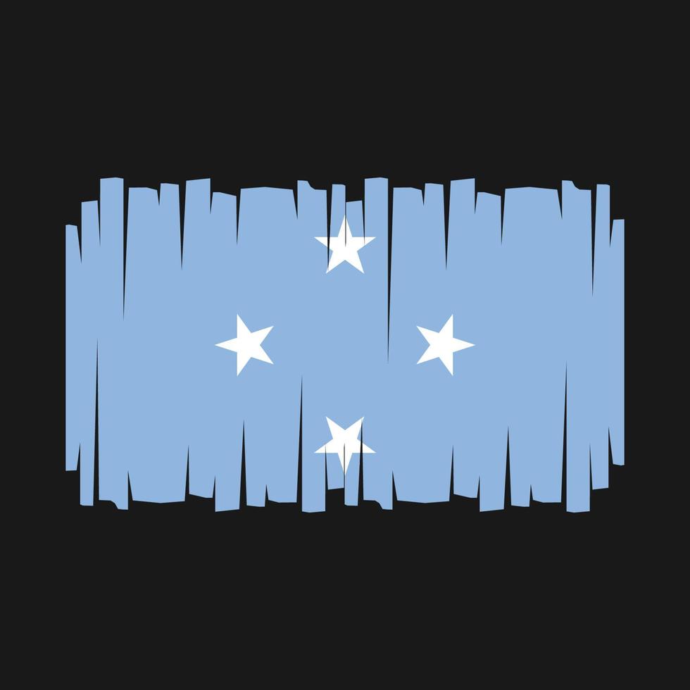 vector de bandera de micronesia