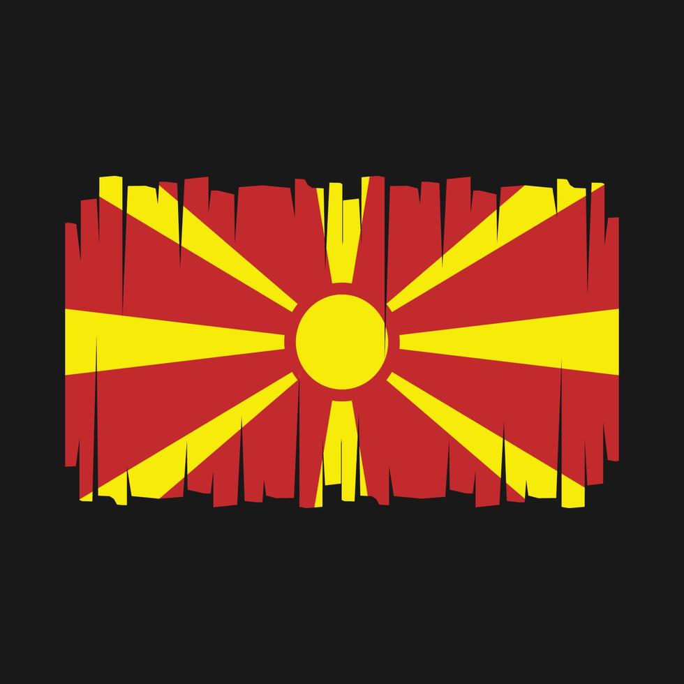 North Macedonia Flag Vector