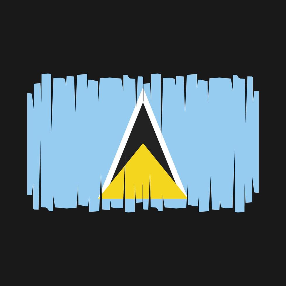 Saint Lucia Flag Vector