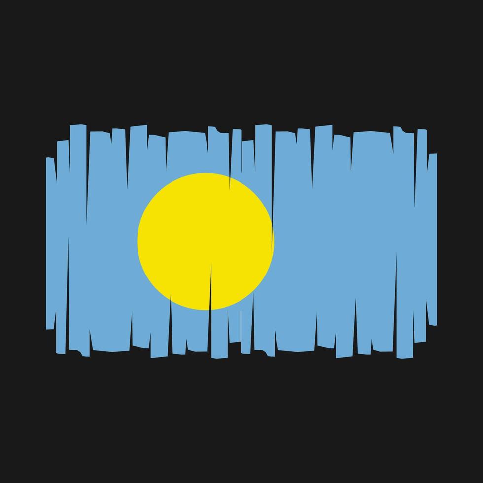 Palau Flag Vector