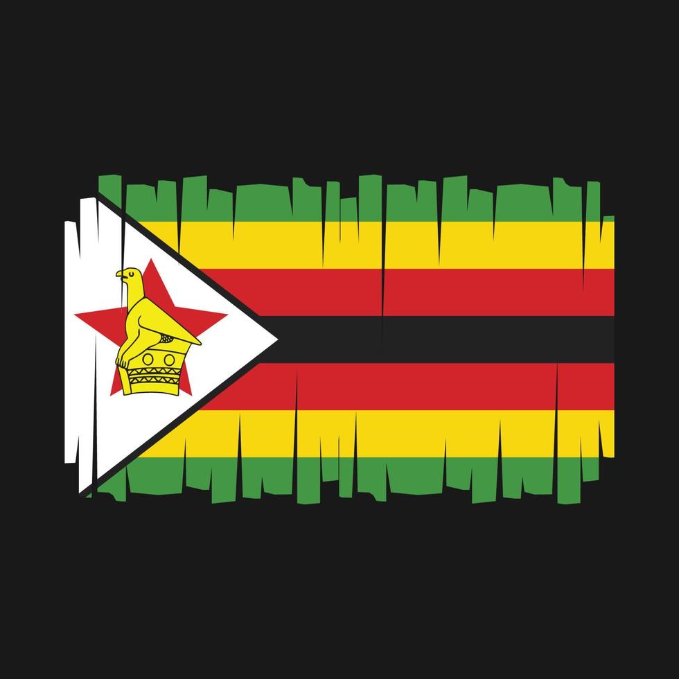 Zimbabwe Flag Vector