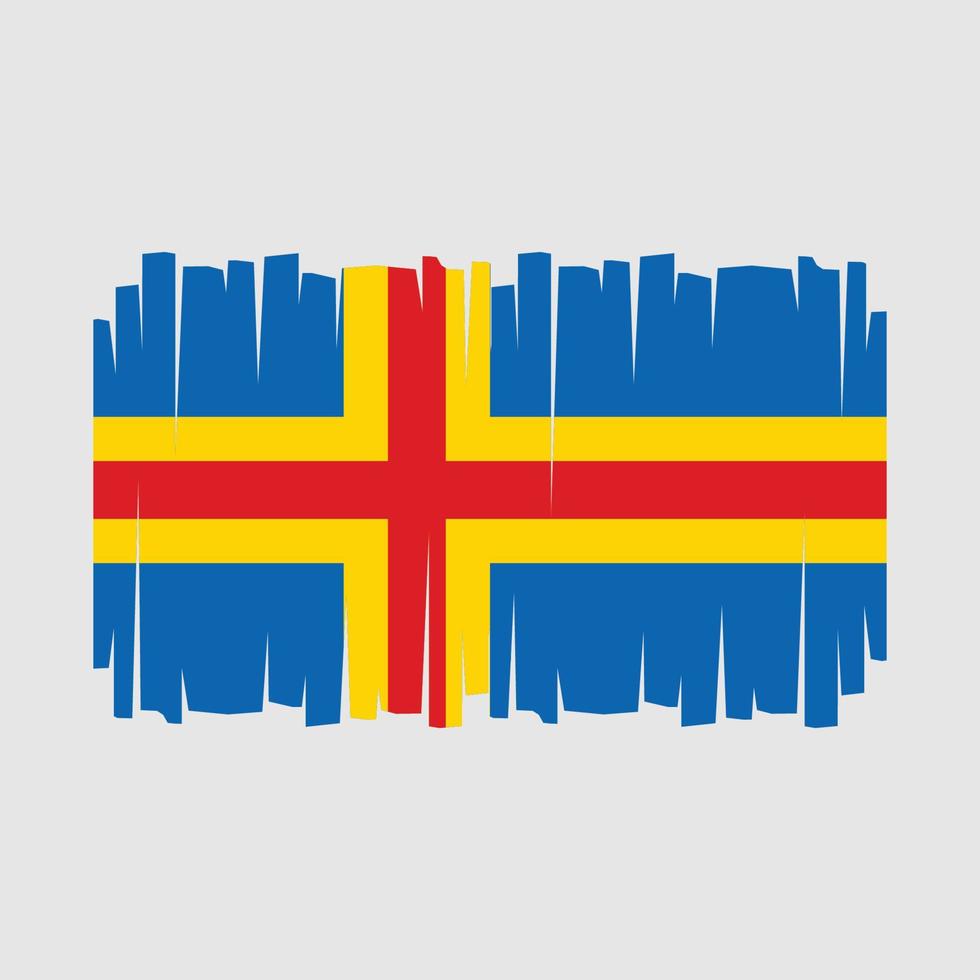 vector de bandera de las islas aland