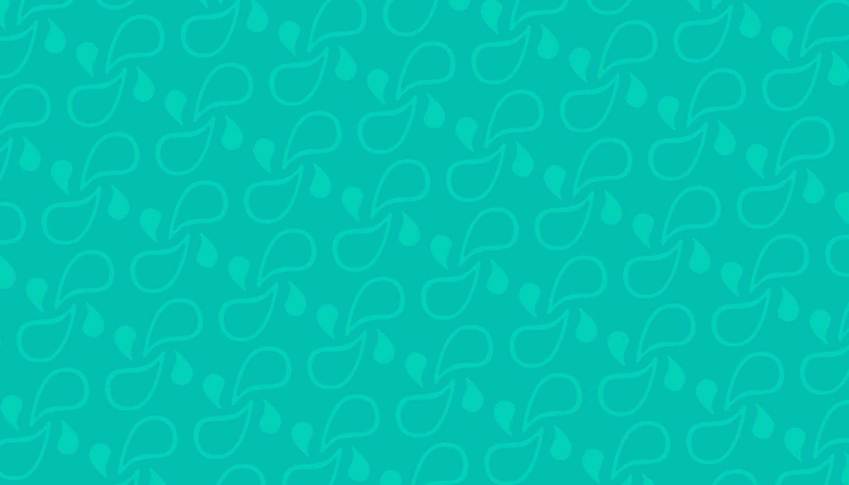 Seamless pattern with leaves and swirls Vector illustration