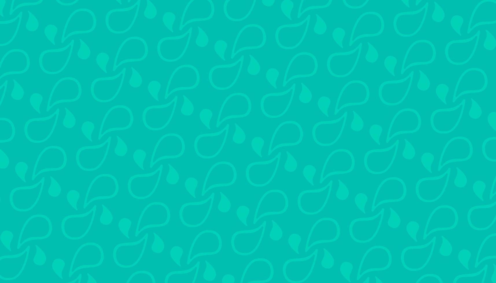 Seamless pattern with leaves and swirls Vector illustration