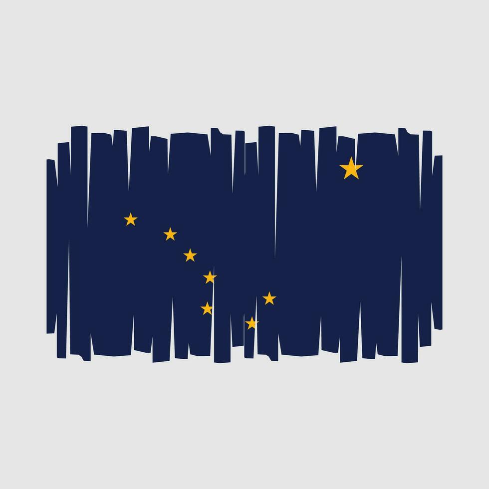 Alaska bandera vector