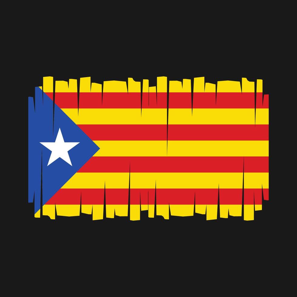 vector de bandera de cataluña