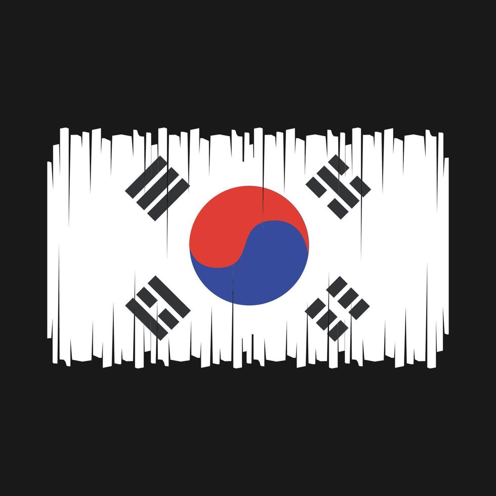 South Korea Flag Vector