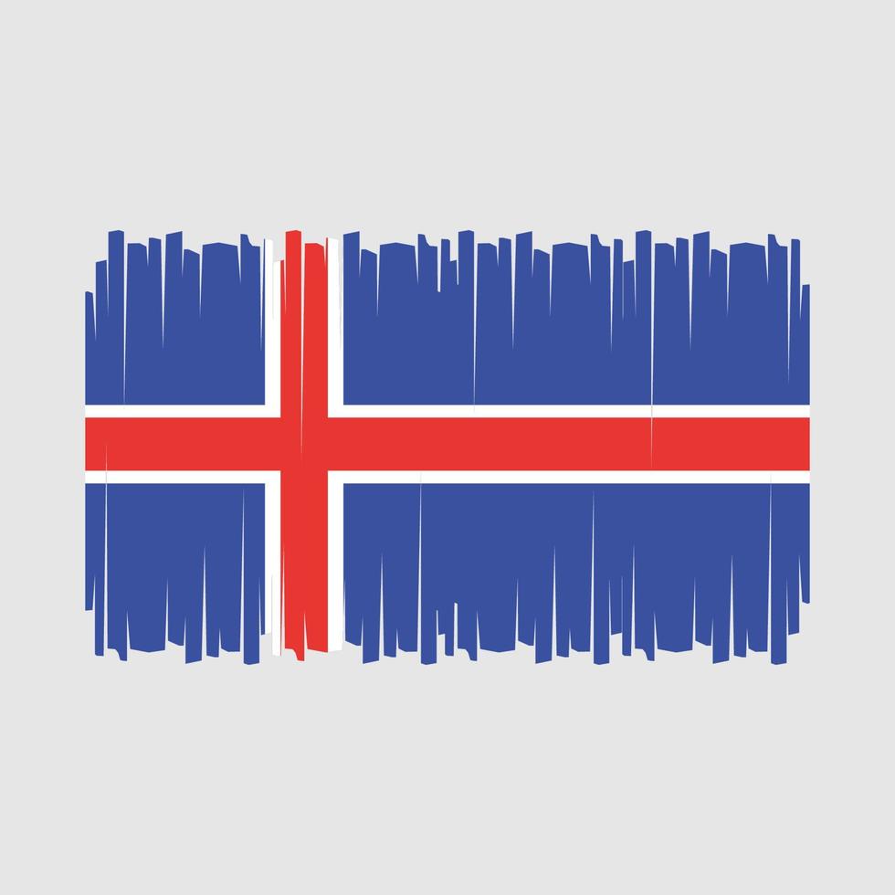 vector de bandera de islandia