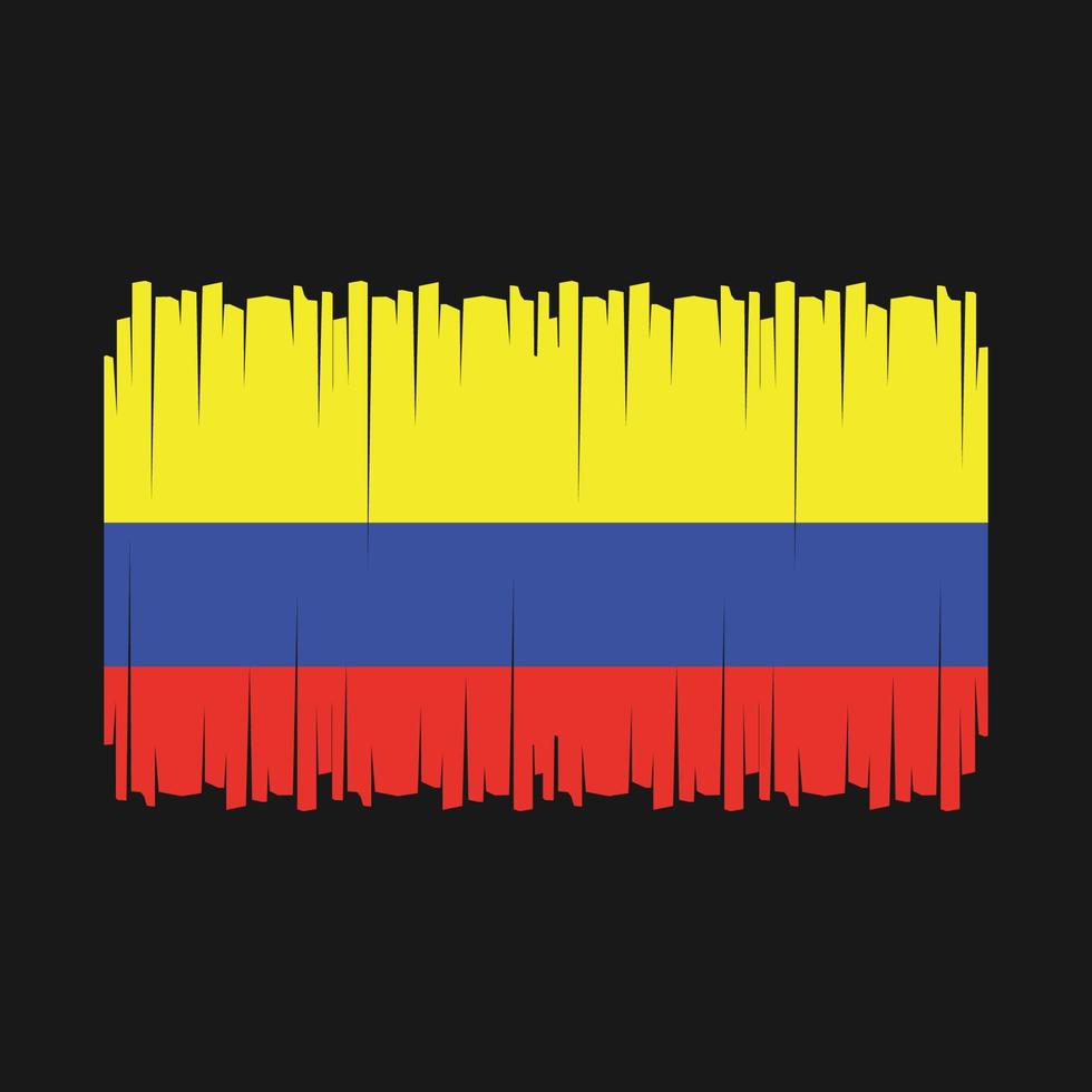 vector de bandera de colombia