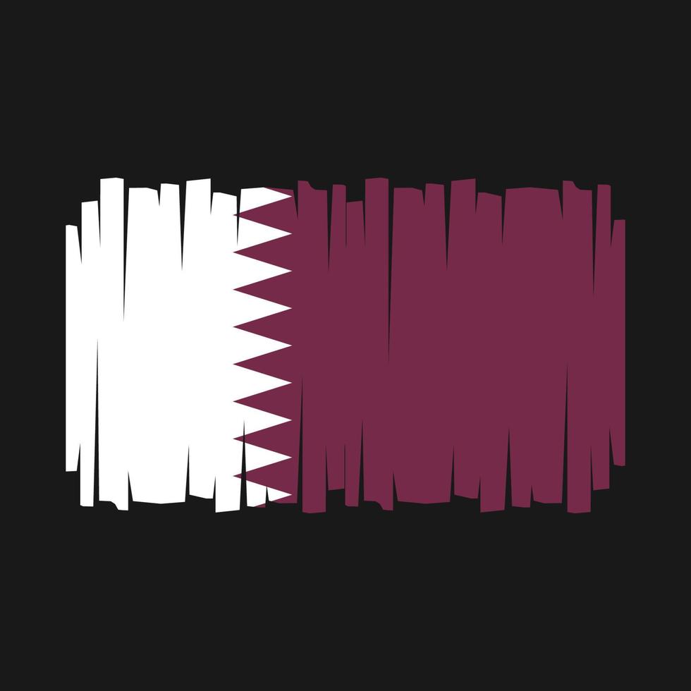 Qatar Flag Vector