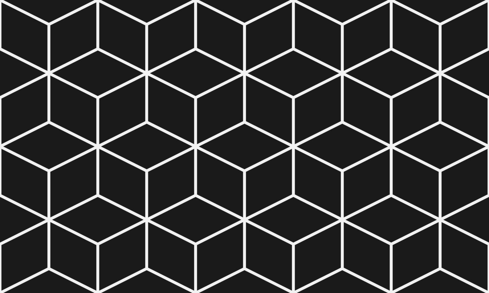 Seamless cube geometric pattern. Geometry grid decoration pattern. Cubic pattern. Perfect for walls, interior, gift, wrapping paper, fabric, decoration, prints. Pro vector pattern.
