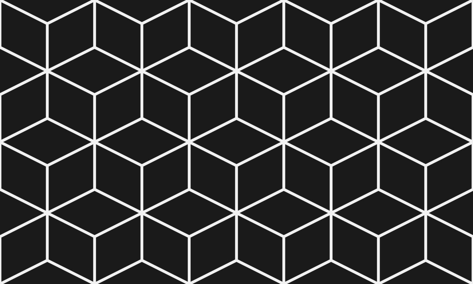 Seamless cube geometric pattern. Geometry grid decoration pattern. Cubic pattern. Perfect for walls, interior, gift, wrapping paper, fabric, decoration, prints. Pro vector pattern.