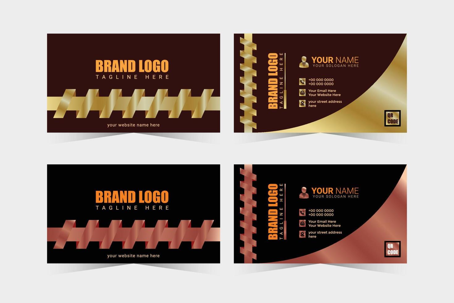 Creative professional business card design vector