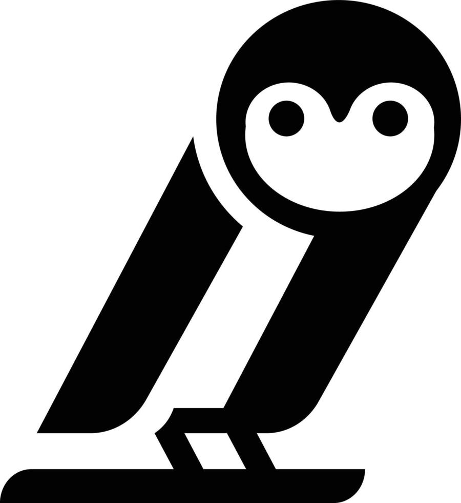 icono búho pájaro logo vector